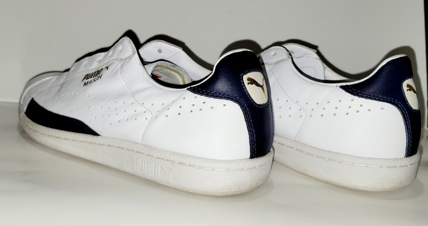 PUMA MATCH SPORTS LEATHER NAVY BLUE  LOW   
"THE ORIGINAL COLLECTION" MENS SIZE 11