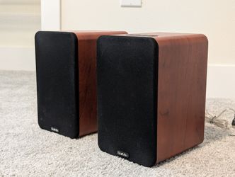 Saiyin Bluetooth Bookshelf Speakers - 3.5" Woofer, Optical/AUX/RCA