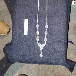 Aqua Blue Stones Necklace 