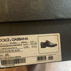 Dodg Gabanna  Shoes Size 12.  300$