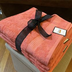 Home Design Coral Bath Towel Set - 4 pc