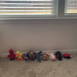 Set Of Nine Beanie Babies
