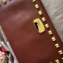 MK Cherry red wrist wallet 