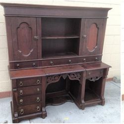 Antique 1,800’s Hotel Lobby Desk