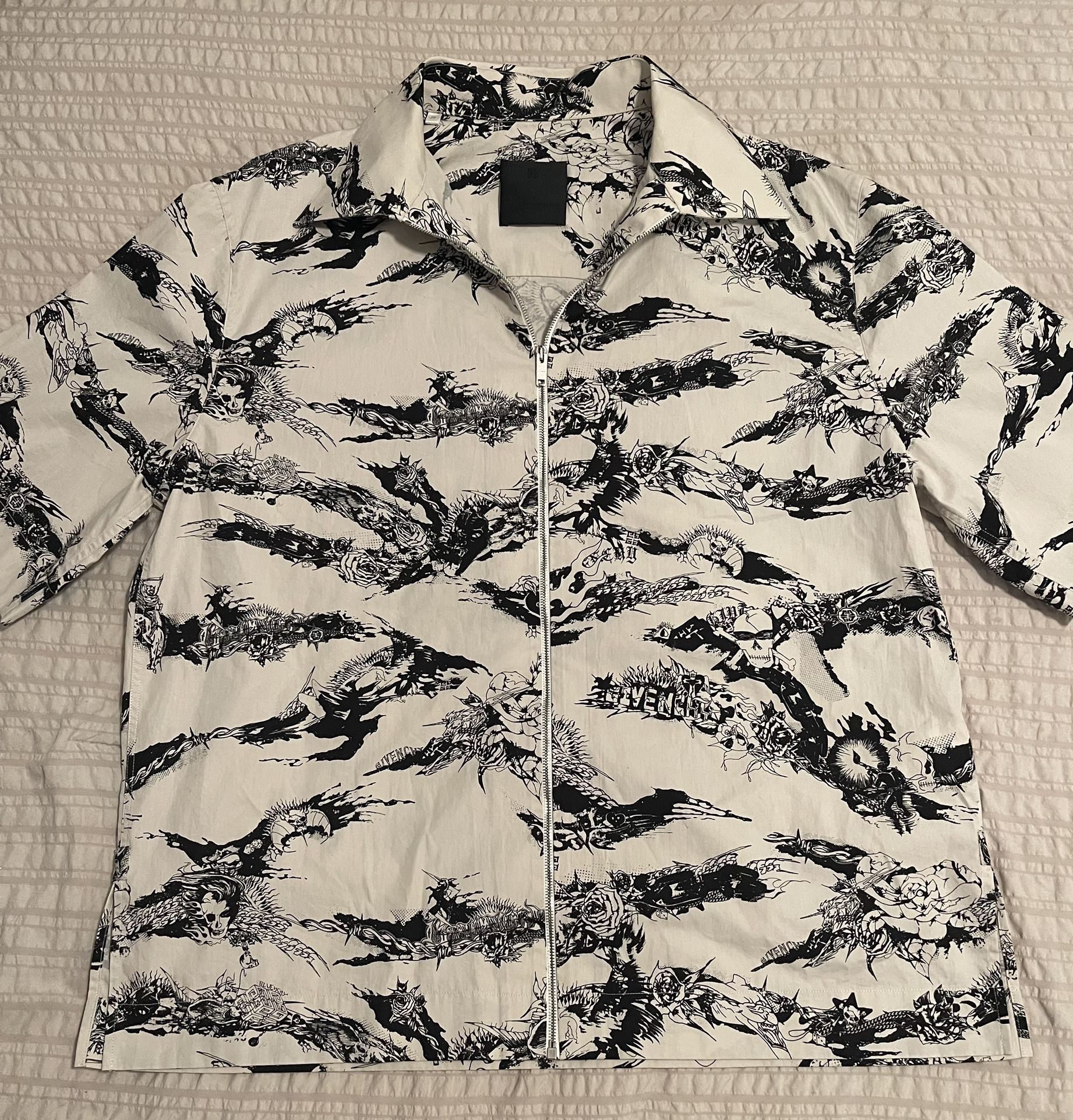 Givenchy Zip Up Shirt