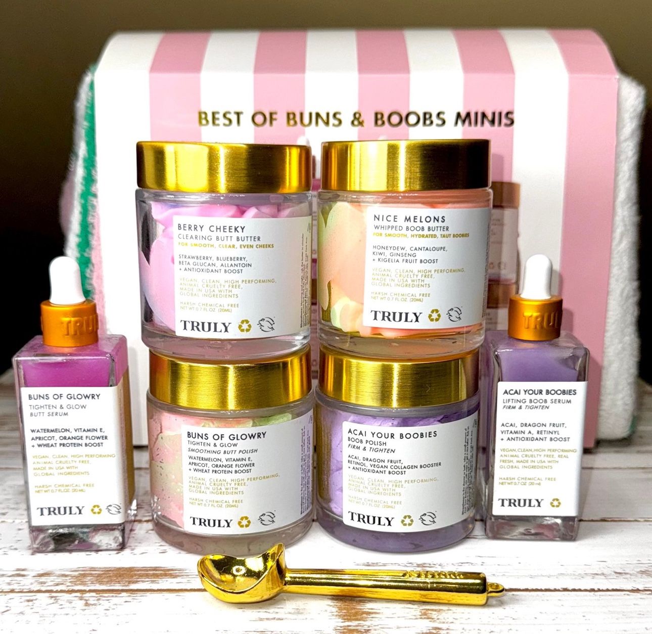 Truly Beauty Minis Bundle, Nice Melons, Berry Cheeky, Buns of Glory, NEW!!!