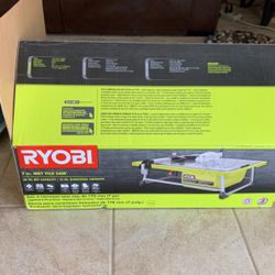Ryobi Wet Tile Saw 7 In