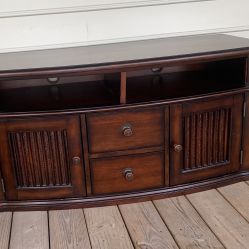 Tv Stand - Solid mahogany wood Heavy