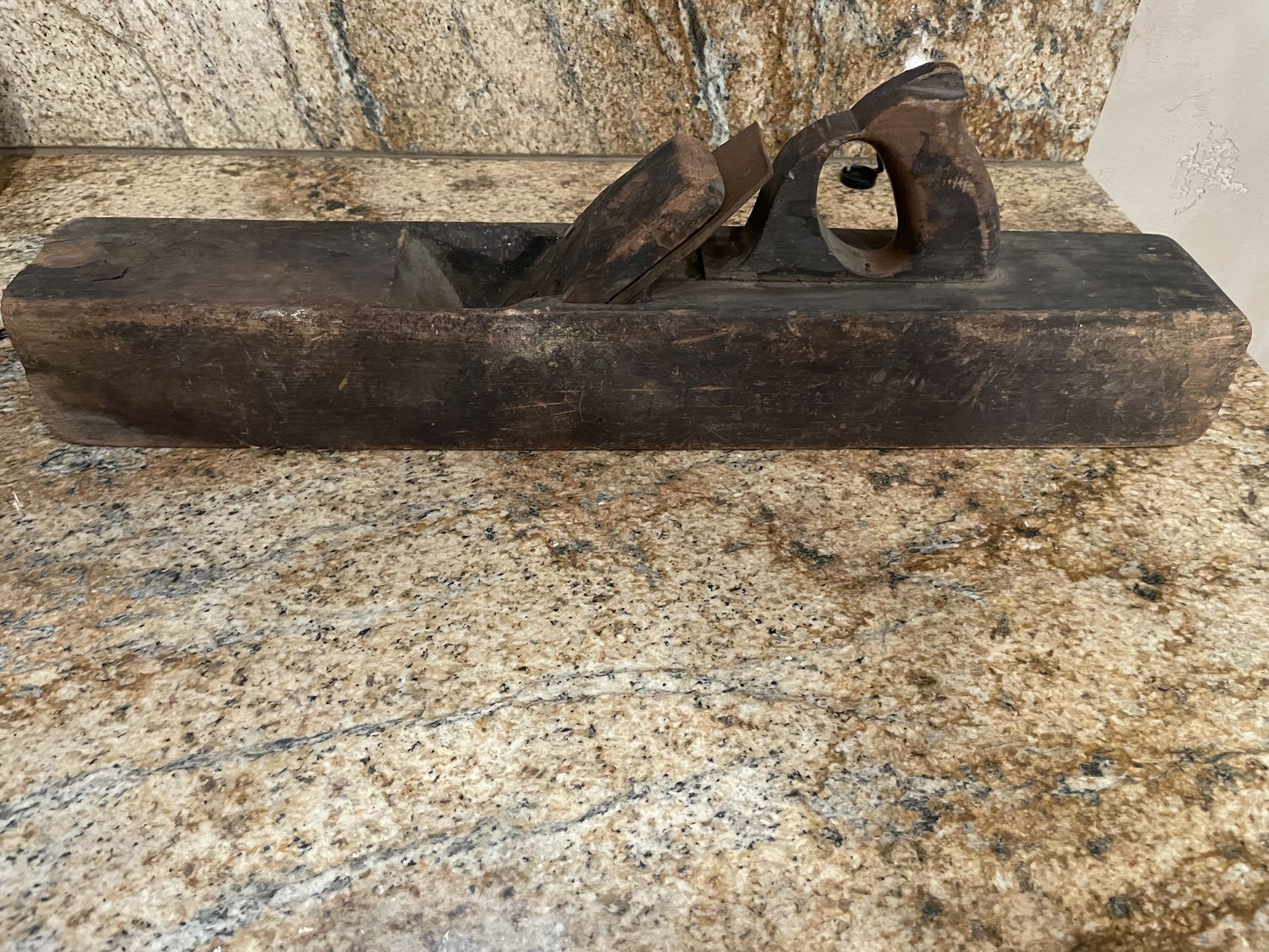 Antique 26 inch wooden Jointer Plane with R. Grooves Sons Cast Steel Blade 19th Century