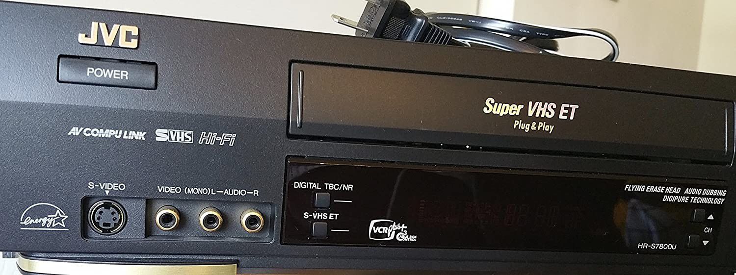 JVC HR-S7800U S-VHS VCR with manual and remote