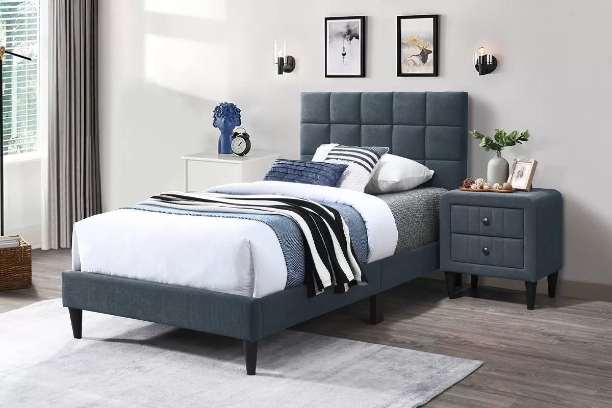 Twin size bed frame . New in box with mattress included. Delivery and assembly available. Cash when delivered. Hablo español. D&G Furniture •beds •