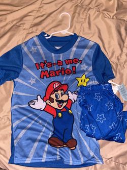 Mario pj size small and large for kids