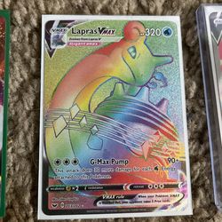 Mint Rainbow Rare Lapras  V Max Pokémon Card 