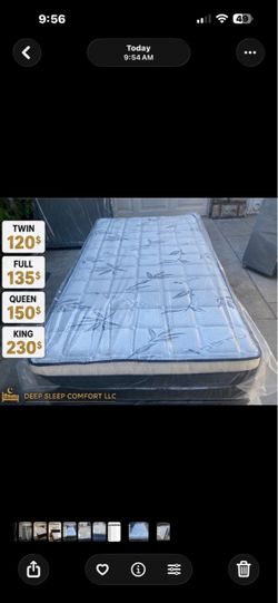New Mattress – Twin, Full, Queen, or King
