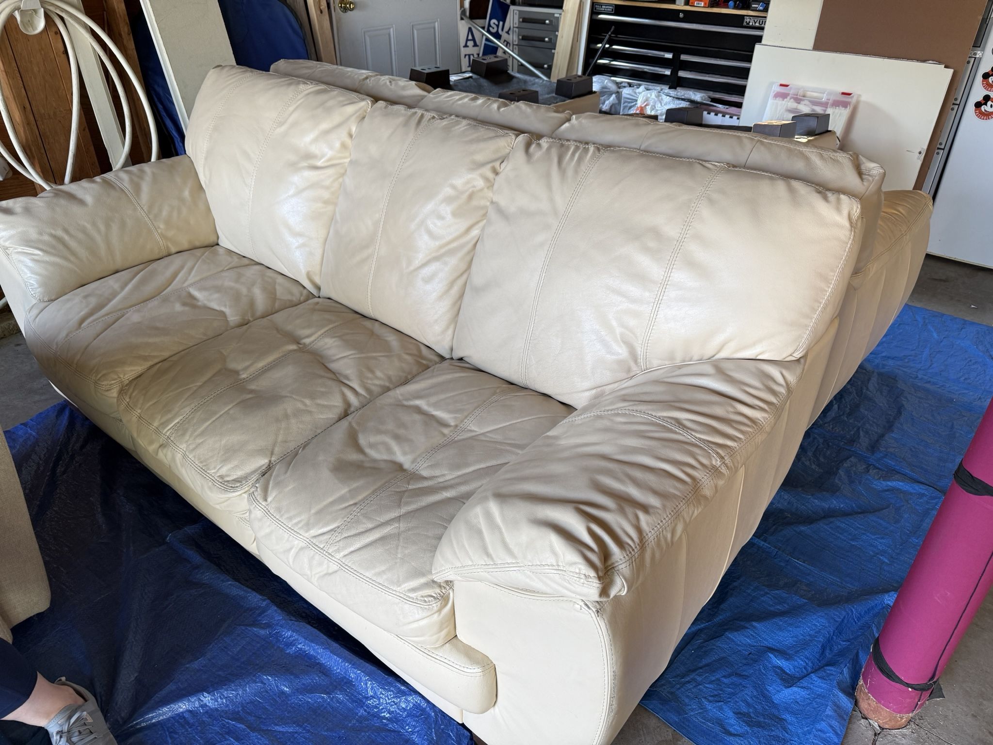 Couch And Footstool Set