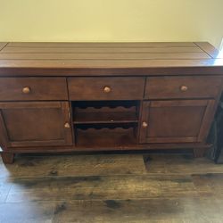 Dark Wood Buffet Sideboard