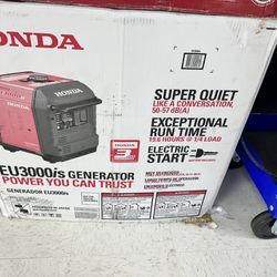 Honda EU3000is Generator Super Quiet New 