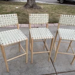 3  McGee & CO, Greely Counter Stool-Putty,  Like New