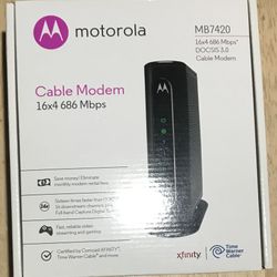 Motorola Cable Modem 16x4 686 Mbps MB7420
