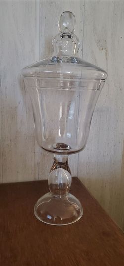 Beautiful Glass canister W/ Lid
