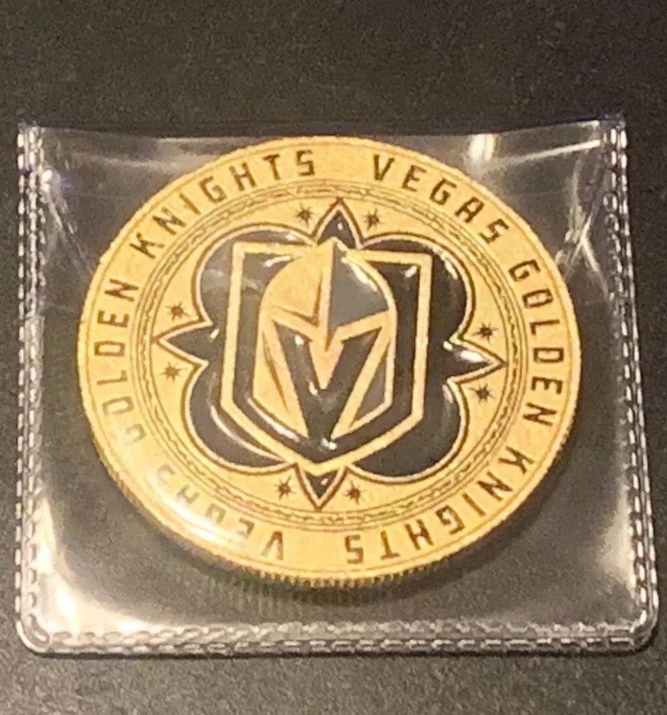 Vegas Golden Knights Hockey 2020-21 Season 4 Center Ice Logo Commemorative Coin