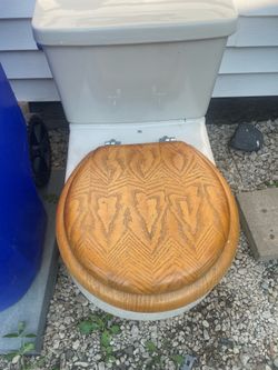White ceramic toilet