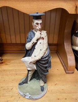 Vintage Capodimonte Professor figurine