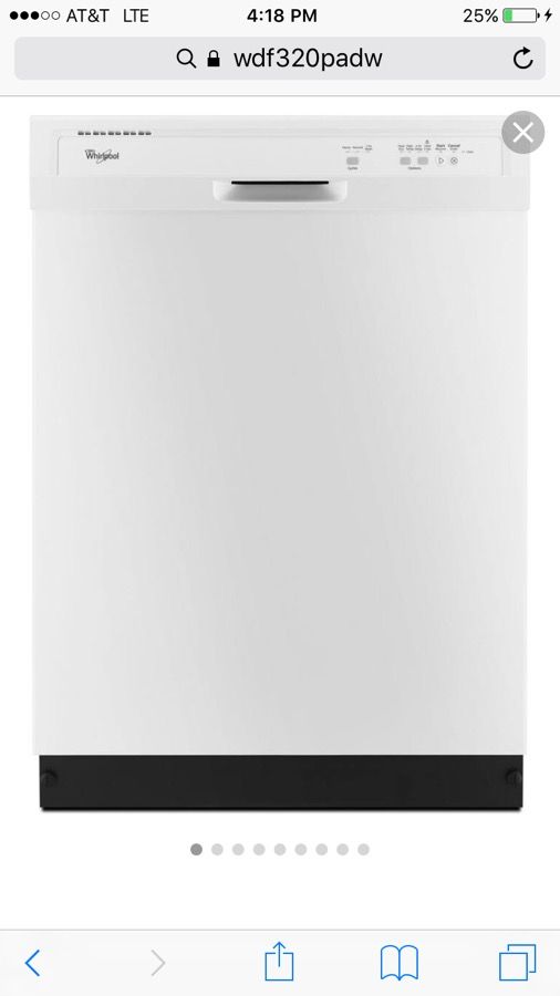 Whirlpool Dishwasher New White Model WDF320PADW