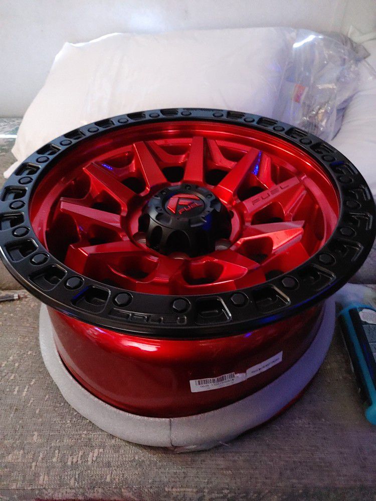 Fuel 18×9 Candy Red Covert Wheels for Sale in Las Vegas, NV