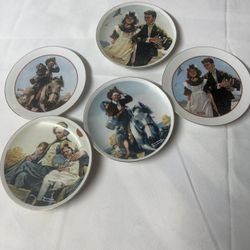 Vintage Norman Rockwell plates