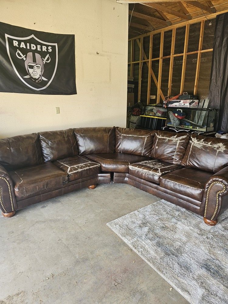 Leather Sectional Couch