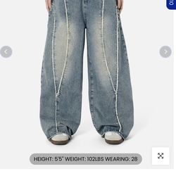 AELFRIC EDEN baggy wide-leg jeans