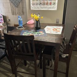 Bar Height Table w/ Two Chairs 
