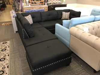 Home Life Sectional, Black and Brand New