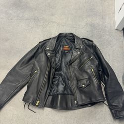 Hot Leathers USA Made Premium Leather Classic Jacket 