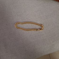 925 Silver 10 Karat Gold Plated Bracelet 