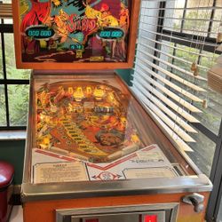 Vintage  Sinbad Pin Ball Machine 