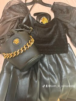 Versace bag and belt combo