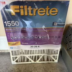 New Filtrete 20x25x4 Air Filter