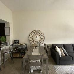 Dinning table with chairs and bench