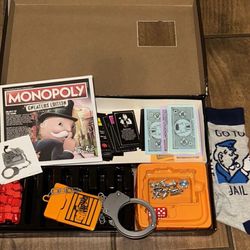 NEW Monopoly cheaters edition plus go to jail socks