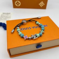 LV Turquoise Beaded Bracelet 