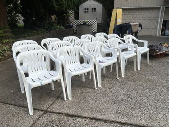 White Vinyl Chairs (20)