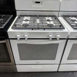 whirlpool white 4 burner range stove 
