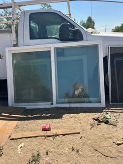 Double glass vinyl windows