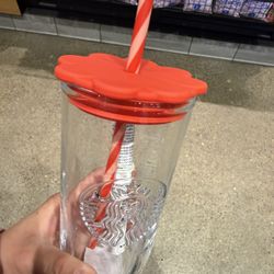 Starbucks Glass  Valentine  Tumbler 