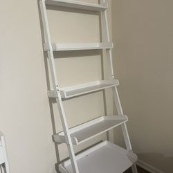 White Ladder Bookshelf Organizer 
