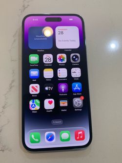 Apple iphone 14 pro Max 128gb unlocked ~E sim~ Purple color