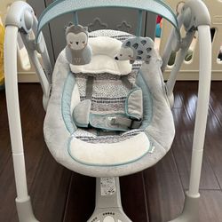 Ingenuity Compact Lightweight Portable Baby Swing with Music