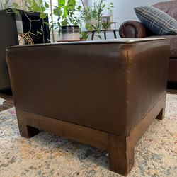 Brown Square Ottoman